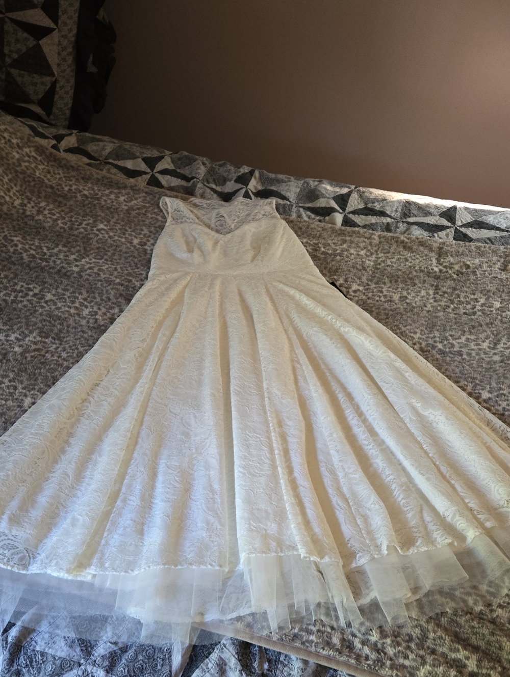 torrid Ivory Lace A-Line Wedding Dress with Tulle Trim
